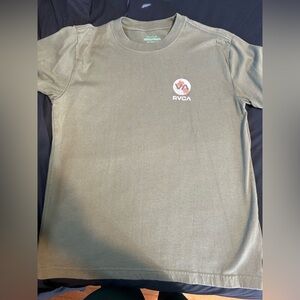 RVCA Olive Green Organic Cotton Tee